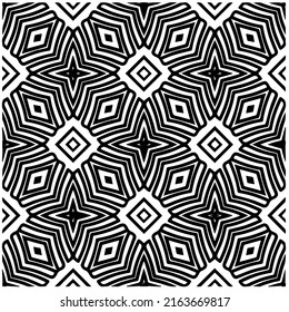 

Fondo abstracto con mandala en blanco y negro. Muestra de vector geométrico única. Perfecto para el fondo del sitio, papel envolvente, papel tapiz, textil y diseño de superficie. 