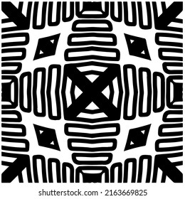 

Fondo abstracto con mandala en blanco y negro. Muestra de vector geométrico única. Perfecto para el fondo del sitio, papel envolvente, papel tapiz, textil y diseño de superficie. 