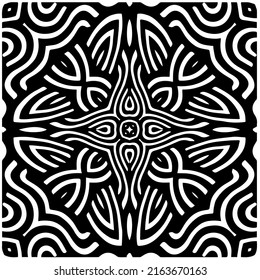 

Abstract background with black and white mandala. Unique geometric vector swatch. Perfect for site backdrop, wrapping paper, wallpaper, textile and surface design. 