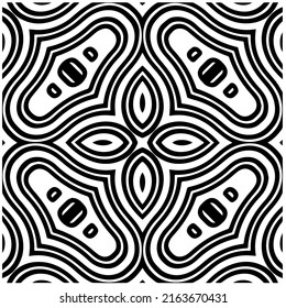 

Abstract background with black and white mandala. Unique geometric vector swatch. Perfect for site backdrop, wrapping paper, wallpaper, textile and surface design. 