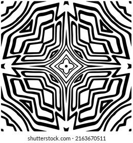 

Fondo abstracto con mandala en blanco y negro. Muestra de vector geométrico única. Perfecto para el fondo del sitio, papel envolvente, papel tapiz, textil y diseño de superficie. 