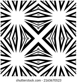

Abstrakter Hintergrund mit schwarz-weißer Mandala. Einzigartige geometrische Vektorgrafik. Ideal für die Website-Hintergrund, Wickelpapier, Tapete, Textil und Oberflächendesign. 