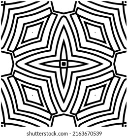 

Abstract background with black and white mandala. Unique geometric vector swatch. Perfect for site backdrop, wrapping paper, wallpaper, textile and surface design. 