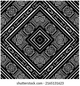 Abstract background with black and white mandala. 