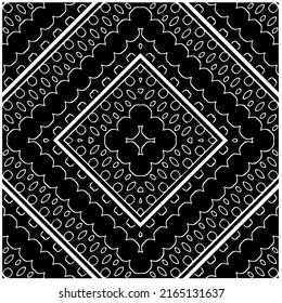 
Abstract background with black and white mandala. Unique geometric vector swatch. Perfect for site backdrop, wallpaper, textile and surface design. Monochrome seamless pattern.