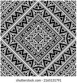 
Abstract background with black and white mandala. Unique geometric vector swatch. Perfect for site backdrop, wallpaper, textile and surface design. Monochrome seamless pattern.