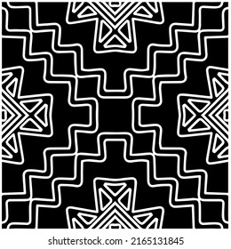 
Fondo abstracto con mandala en blanco y negro. Muestra de vector geométrico única. Perfecto para el fondo del sitio, tapicería, textil y diseño de superficie. Patrón monocromo sin fisuras.
