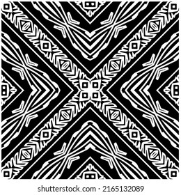 Fondo abstracto con mandala en blanco y negro. 