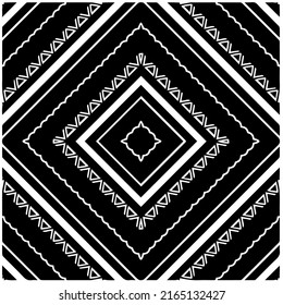 
Abstract background with black and white mandala. Unique geometric vector swatch. Perfect for site backdrop, wallpaper, textile and surface design. Monochrome seamless pattern.