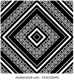 
Abstract background with black and white mandala. Unique geometric vector swatch. Perfect for site backdrop, wallpaper, textile and surface design. Monochrome seamless pattern.