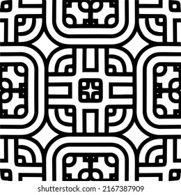 Abstract background with black and white mandala. Unique geometric vector swatch. Perfect for site backdrop, wrapping paper, wallpaper, textile and surface design. 