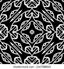 Fondo abstracto con mandala en blanco y negro. Muestra de vector geométrico única. Perfecto para el fondo del sitio, papel envolvente, papel tapiz, textil y diseño de superficie. 