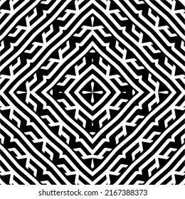 Fondo abstracto con mandala en blanco y negro. Muestra de vector geométrico única. Perfecto para el fondo del sitio, papel envolvente, papel tapiz, textil y diseño de superficie. 