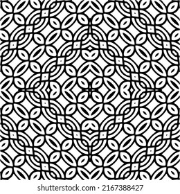 Abstract background with black and white mandala. Unique geometric vector swatch. Perfect for site backdrop, wrapping paper, wallpaper, textile and surface design. 