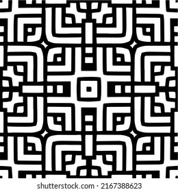 Abstract background with black and white mandala. Unique geometric vector swatch. Perfect for site backdrop, wrapping paper, wallpaper, textile and surface design. 