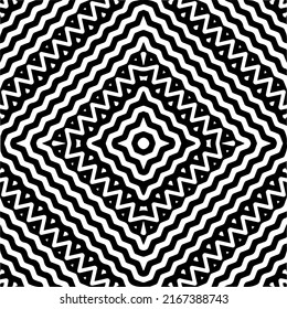 Fondo abstracto con mandala en blanco y negro. Muestra de vector geométrico única. Perfecto para el fondo del sitio, papel envolvente, papel tapiz, textil y diseño de superficie. 
