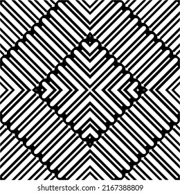 Abstract background with black and white mandala. Unique geometric vector swatch. Perfect for site backdrop, wrapping paper, wallpaper, textile and surface design. 