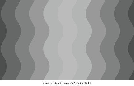 Fundo abstrato, preto e branco em uma superfície de onda de metal,