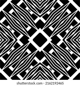 Abstract background with black and white pattern. Unique geometric vector swatch. Perfect for site backdrop, wrapping paper, wallpaper, textile and surface design. 