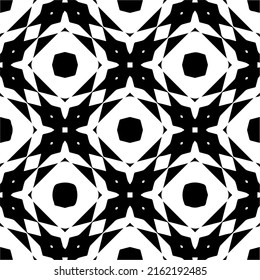 Abstract background with black and white pattern. Unique geometric vector swatch. Perfect for site backdrop, wrapping paper, wallpaper, textile and surface design. 