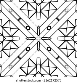 Abstract background with black and white pattern. Unique geometric vector swatch. Perfect for site backdrop, wrapping paper, wallpaper, textile and surface design. 