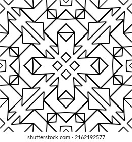 Abstract background with black and white pattern. Unique geometric vector swatch. Perfect for site backdrop, wrapping paper, wallpaper, textile and surface design. 