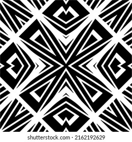 Abstract background with black and white pattern. Unique geometric vector swatch. Perfect for site backdrop, wrapping paper, wallpaper, textile and surface design. 