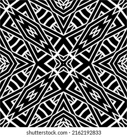 Abstract background with black and white pattern. Unique geometric vector swatch. Perfect for site backdrop, wrapping paper, wallpaper, textile and surface design. 