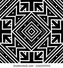 Abstract background with black and white pattern. Unique geometric vector swatch. Perfect for site backdrop, wrapping paper, wallpaper, textile and surface design. 
