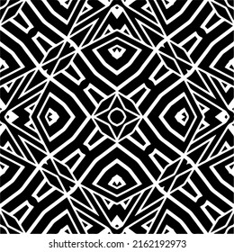 Abstract background with black and white pattern. Unique geometric vector swatch. Perfect for site backdrop, wrapping paper, wallpaper, textile and surface design. 