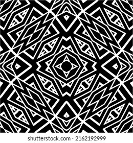 Abstract background with black and white pattern. Unique geometric vector swatch. Perfect for site backdrop, wrapping paper, wallpaper, textile and surface design. 