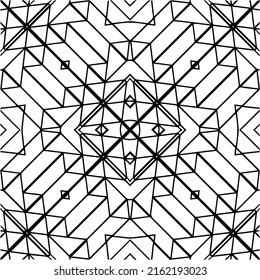 Abstract background with black and white pattern. Unique geometric vector swatch. Perfect for site backdrop, wrapping paper, wallpaper, textile and surface design. 