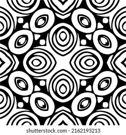 Abstract background with black and white pattern. Unique geometric vector swatch. Perfect for site backdrop, wrapping paper, wallpaper, textile and surface design. 