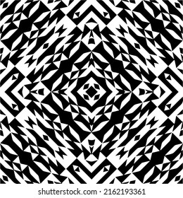 Abstract background with black and white pattern. Unique geometric vector swatch. Perfect for site backdrop, wrapping paper, wallpaper, textile and surface design. 