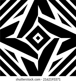 Abstract background with black and white pattern. Unique geometric vector swatch. Perfect for site backdrop, wrapping paper, wallpaper, textile and surface design. 