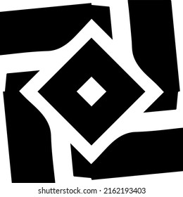 Abstract background with black and white pattern. Unique geometric vector swatch. Perfect for site backdrop, wrapping paper, wallpaper, textile and surface design. 