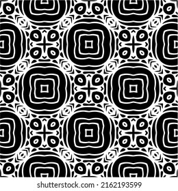 Abstract background with black and white pattern. Unique geometric vector swatch. Perfect for site backdrop, wrapping paper, wallpaper, textile and surface design. 