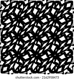Abstract background with black and white pattern. Unique geometric vector swatch. Perfect for site backdrop, wrapping paper, wallpaper, textile and surface design. 