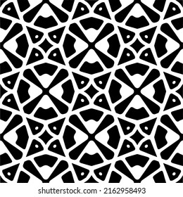 Abstract background with black and white pattern. Unique geometric vector swatch. Perfect for site backdrop, wrapping paper, wallpaper, textile and surface design. 