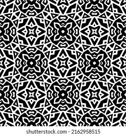 Abstract background with black and white pattern. Unique geometric vector swatch. Perfect for site backdrop, wrapping paper, wallpaper, textile and surface design. 