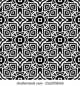 Abstract background with black and white pattern. Unique geometric vector swatch. Perfect for site backdrop, wrapping paper, wallpaper, textile and surface design. 