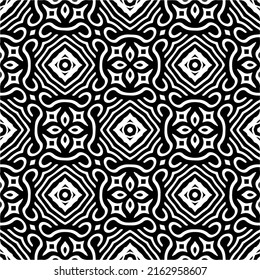 Abstract background with black and white pattern. Unique geometric vector swatch. Perfect for site backdrop, wrapping paper, wallpaper, textile and surface design. 