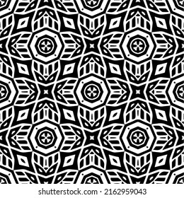 Abstract background with black and white pattern. Unique geometric vector swatch. Perfect for site backdrop, wrapping paper, wallpaper, textile and surface design. 