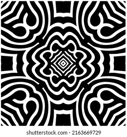 Abstract background with black and white pattern. Unique geometric vector swatch. Perfect for site backdrop, wrapping paper, wallpaper, textile and surface design. 