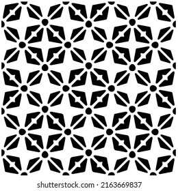 Abstract background with black and white pattern. Unique geometric vector swatch. Perfect for site backdrop, wrapping paper, wallpaper, textile and surface design. 