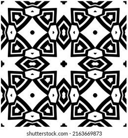 Abstract background with black and white pattern. Unique geometric vector swatch. Perfect for site backdrop, wrapping paper, wallpaper, textile and surface design. 