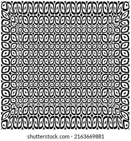 Abstract background with black and white pattern. Unique geometric vector swatch. Perfect for site backdrop, wrapping paper, wallpaper, textile and surface design. 