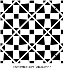 Abstract background with black and white pattern. Unique geometric vector swatch. Perfect for site backdrop, wrapping paper, wallpaper, textile and surface design. 
