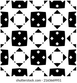 Abstract background with black and white pattern. Unique geometric vector swatch. Perfect for site backdrop, wrapping paper, wallpaper, textile and surface design. 