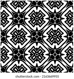 Abstract background with black and white pattern. Unique geometric vector swatch. Perfect for site backdrop, wrapping paper, wallpaper, textile and surface design. 